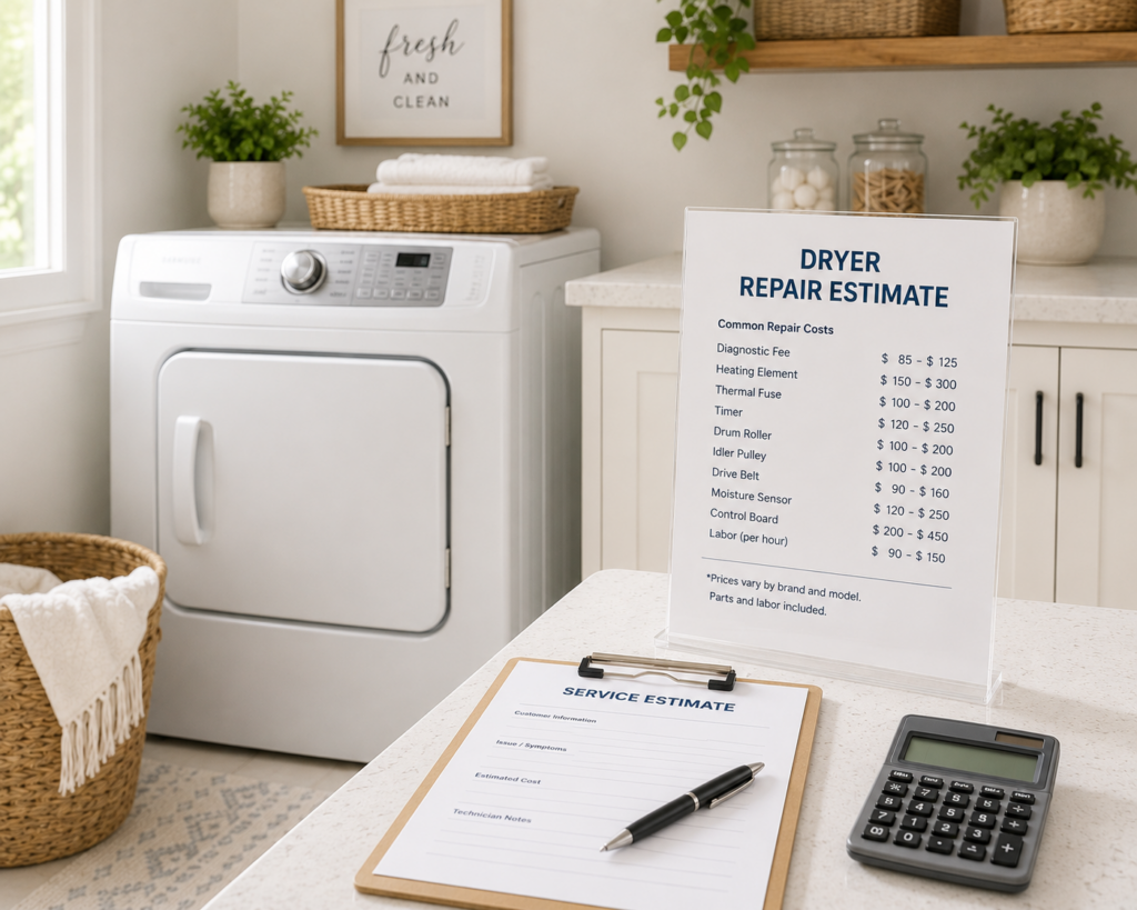 fisher paykel dryer repair cost