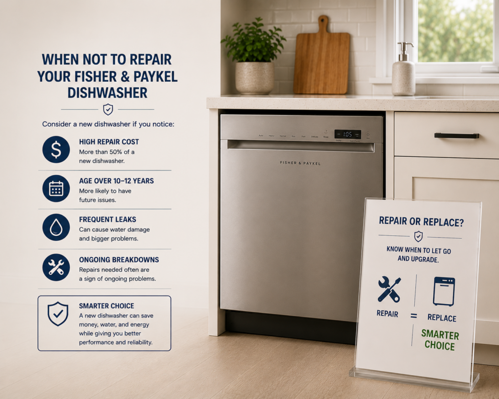 when not to repair fisher paykel dishwasher
