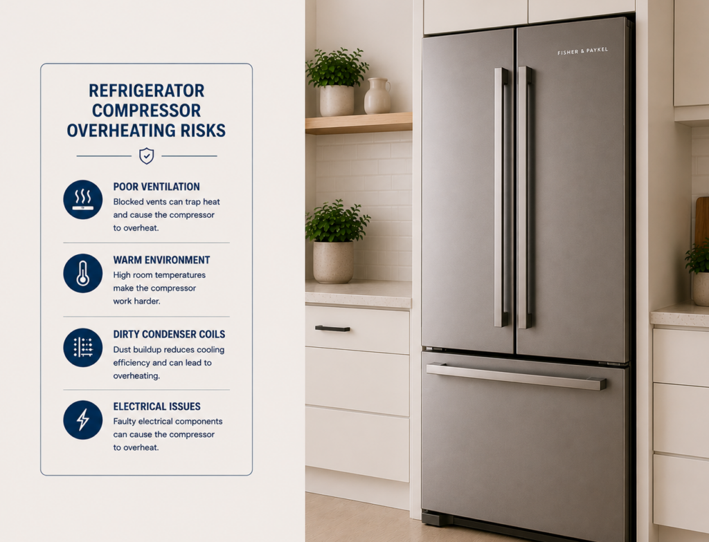 fisher paykel fridge compressor safety