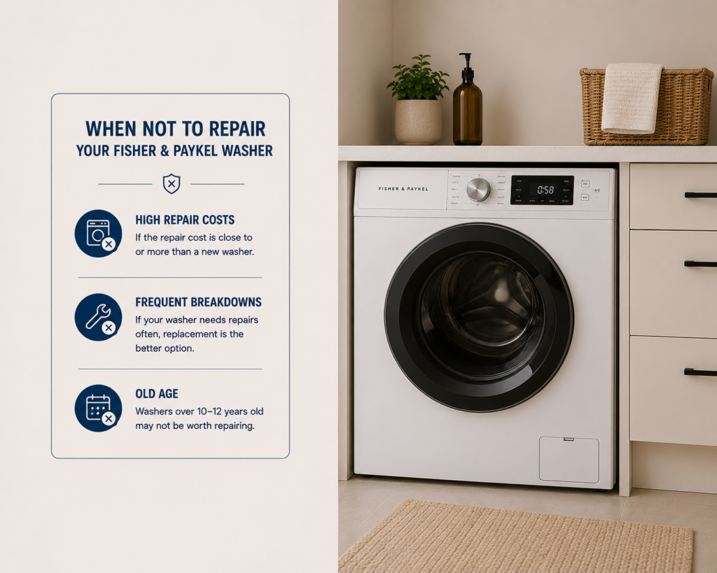 fisher paykel washer replacement